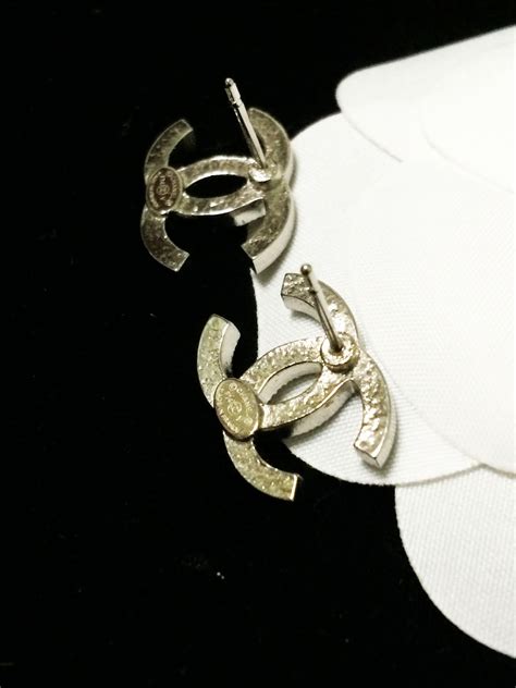 chanel earrings spelling chanel|genuine Chanel earrings uk.